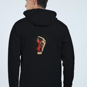Black Hoody with  3D